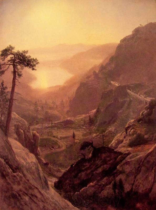 Albert Bierstadt View of Donner Lake, California France oil painting art